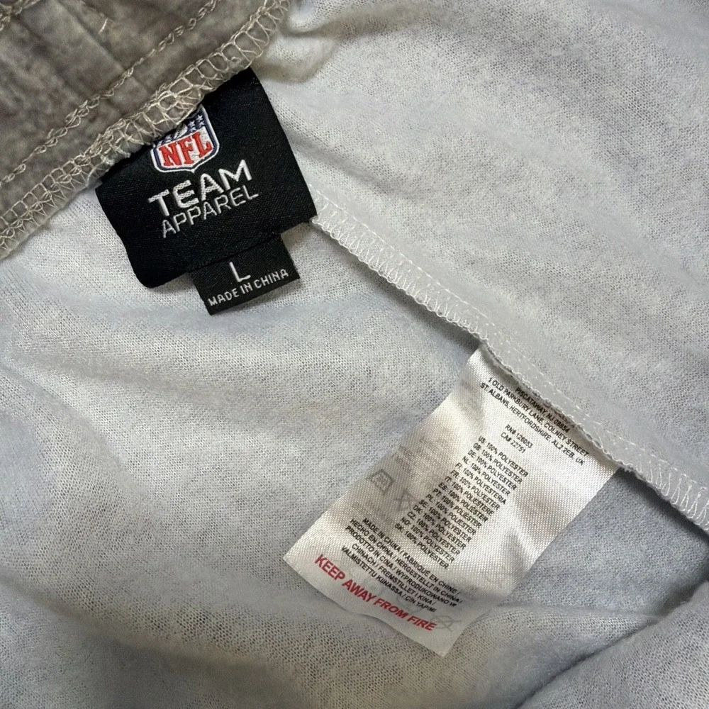 Detroit Lions NFL Team Sweatpants Mens Large Gray‎ Soft Fleece Lounge Jogger